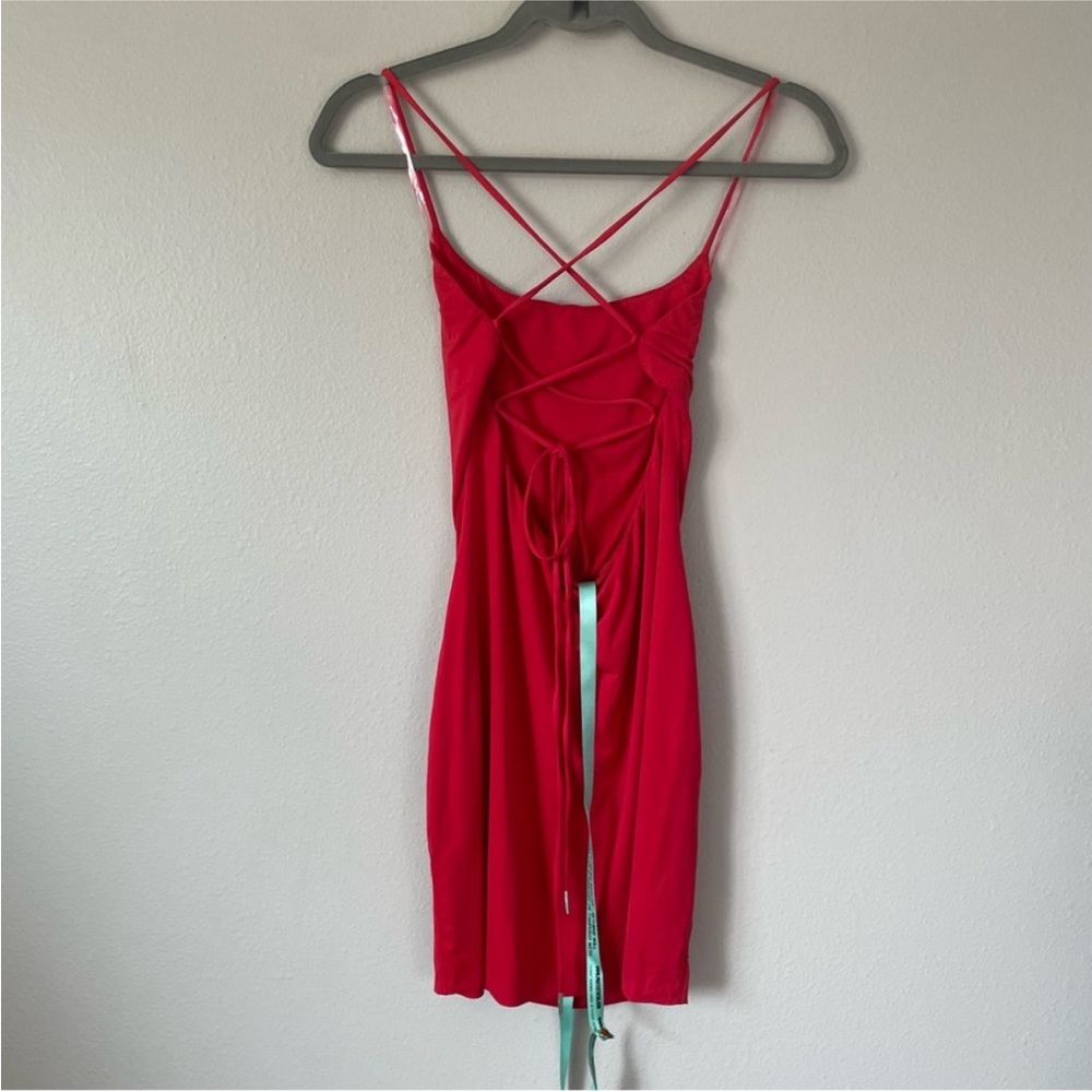 NWT House of CB: Mistress Rocks - Samoa Red Strappy Mini Dress - Large - Picture 4 of 7